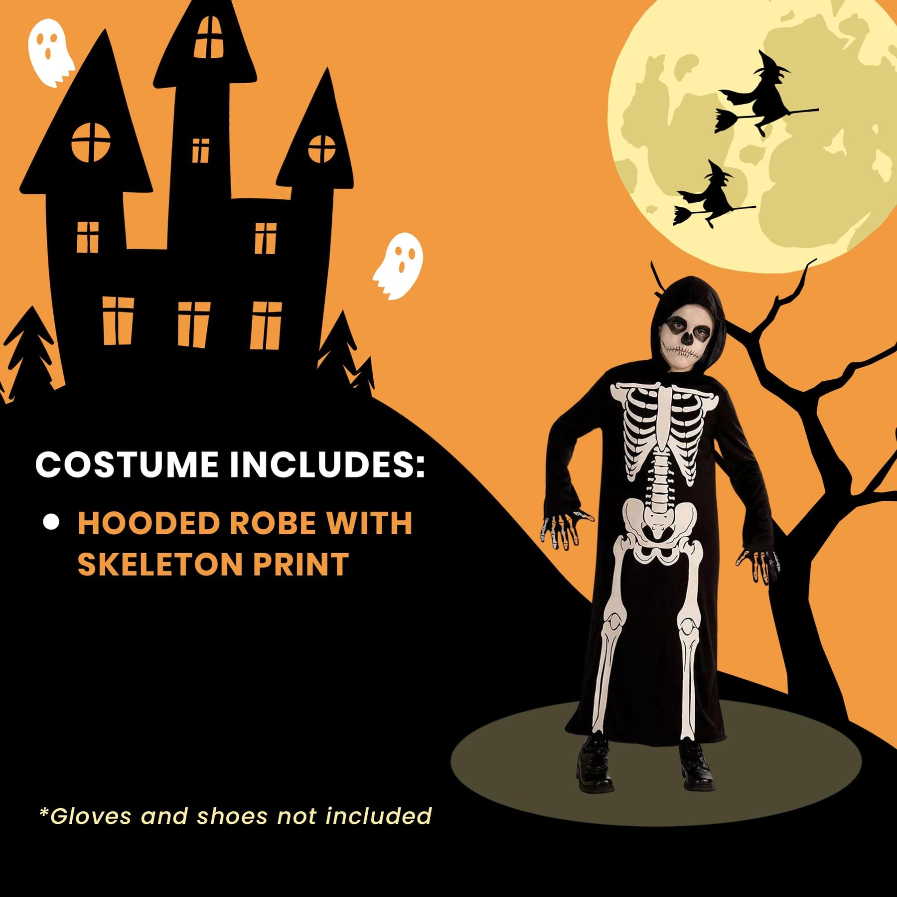 Skeleton Reaper Child Costume