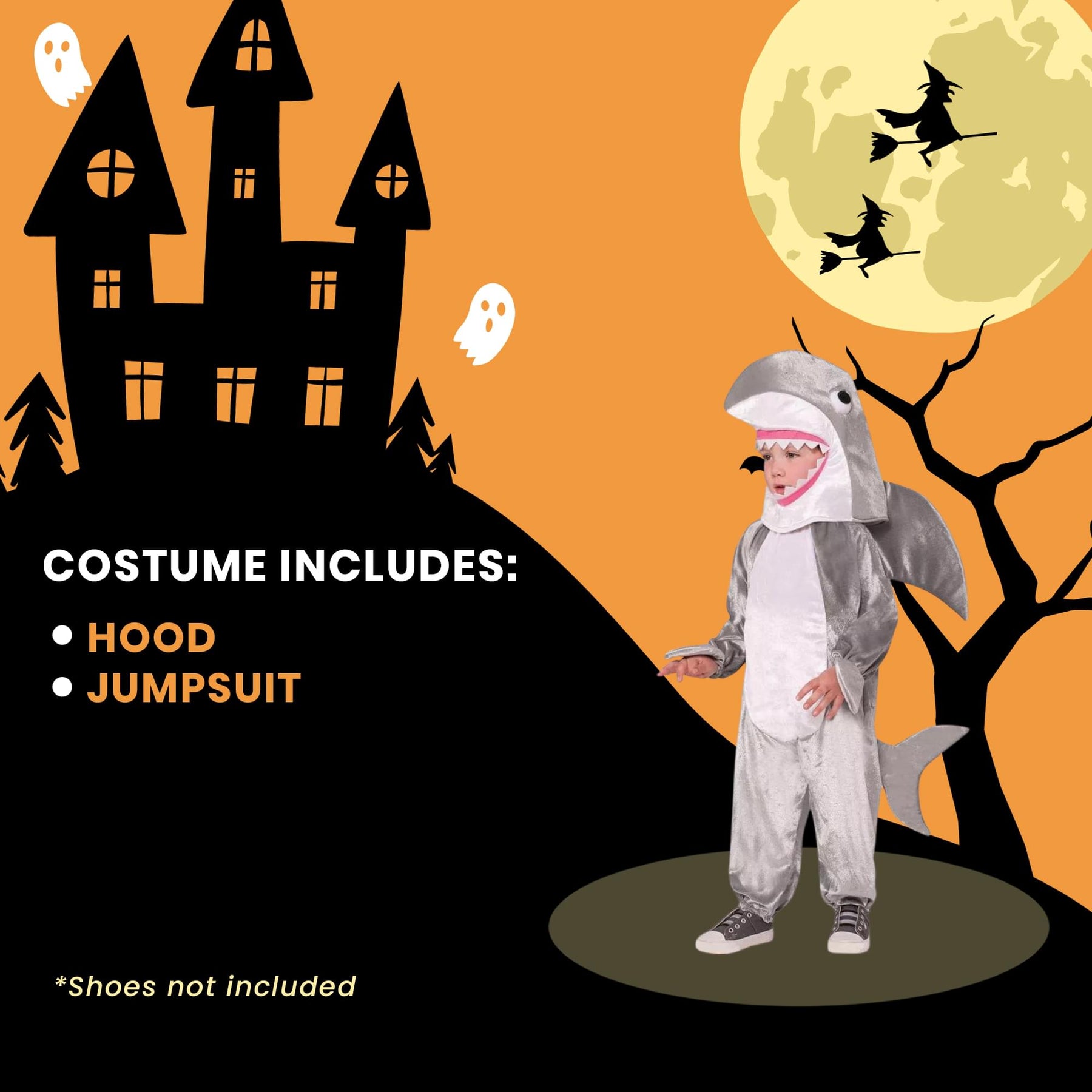 Gray Shark Child Costume