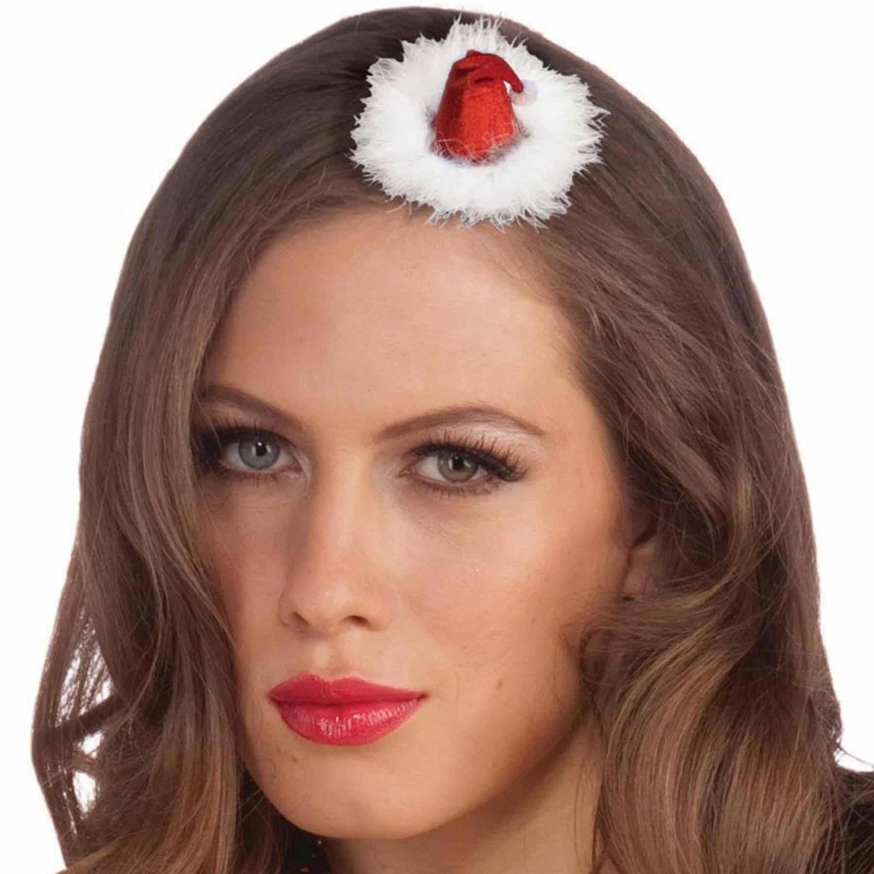 Mini Santa Hat Women's Costume Accessory