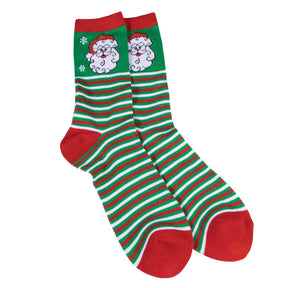 Ugly Christmas Santa Ankle Socks Adult