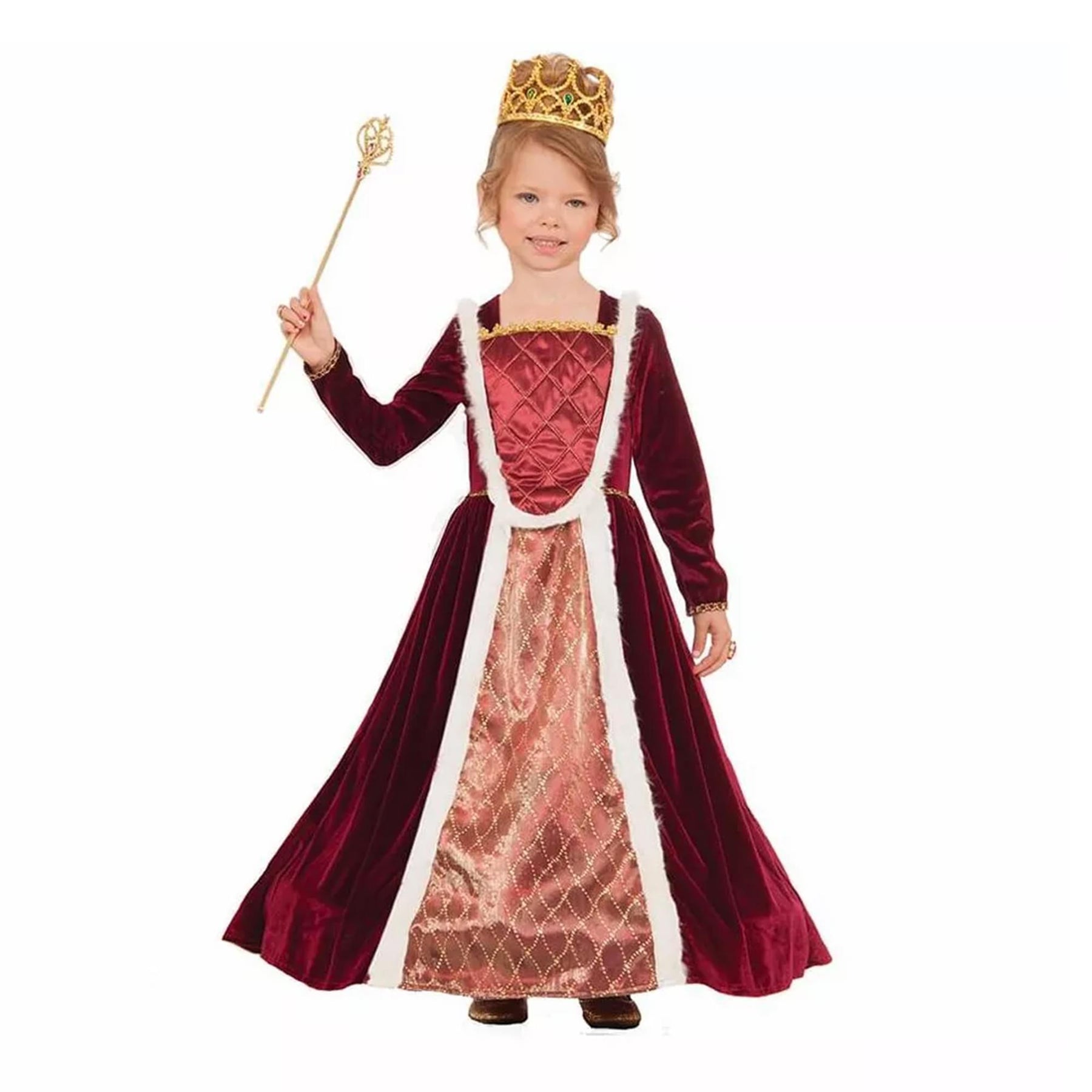 Royal Medieval Queen Costume Child