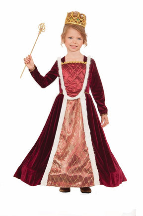 Royal Medieval Queen Costume Child