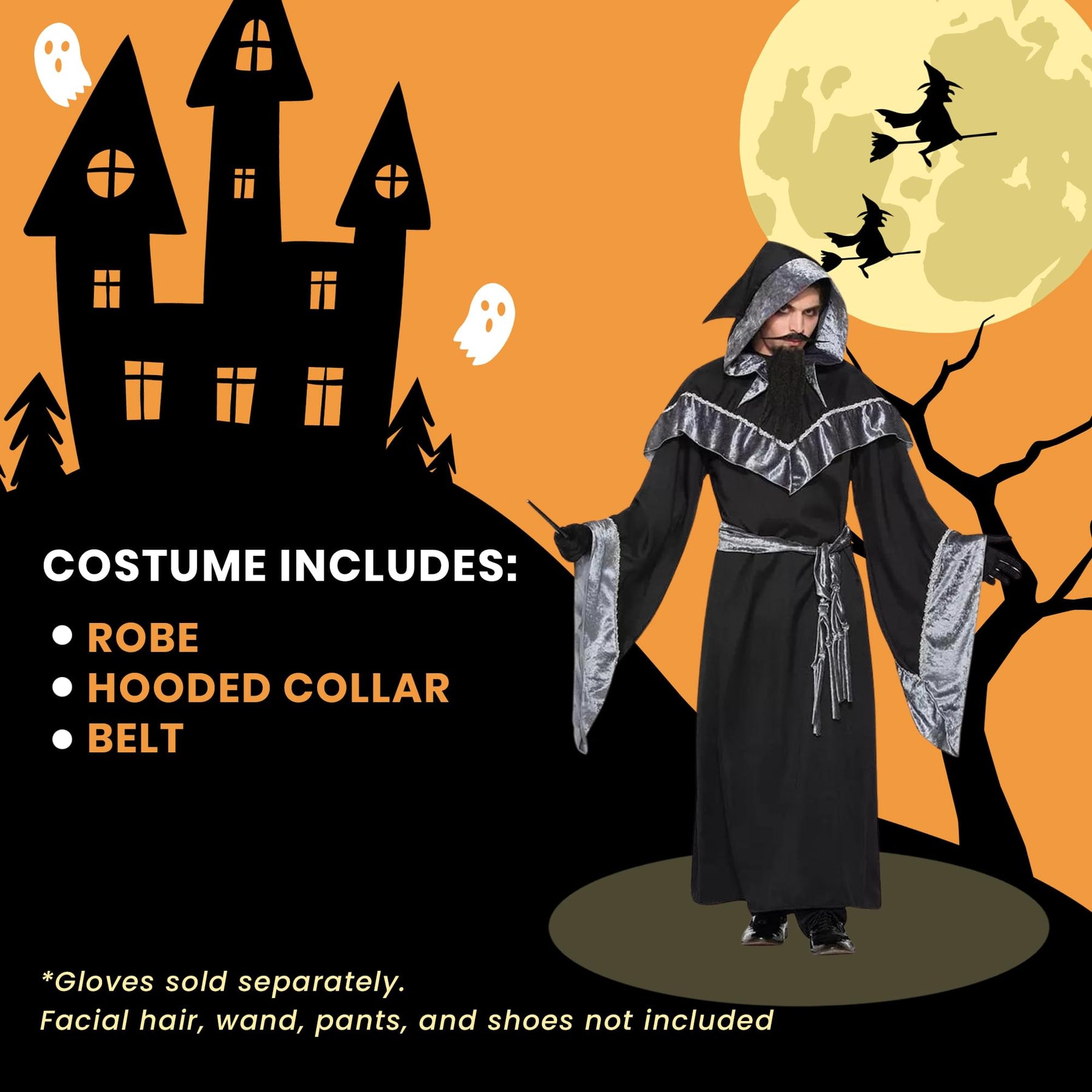 Mystic Sorcerer Costume Adult Men