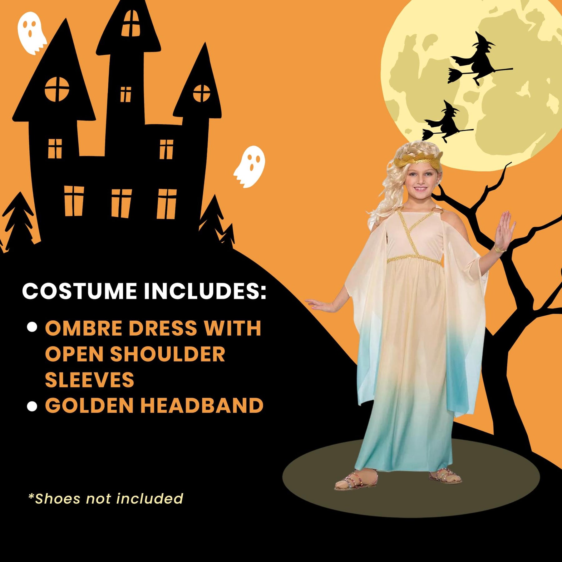 Lovely Goddess Girl Costume Child