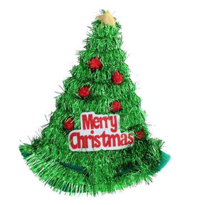 Christmas Tree Tinsel Hat