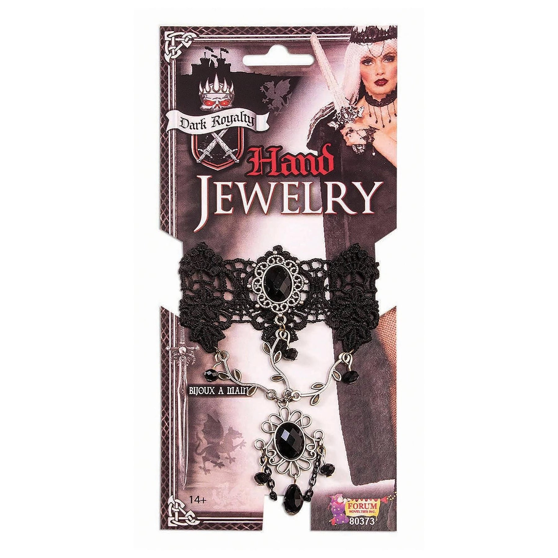 Dark Royalty Adult Costume Hand Jewelry