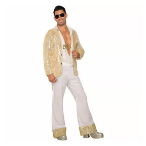 Men's Costume Disco Pants, White