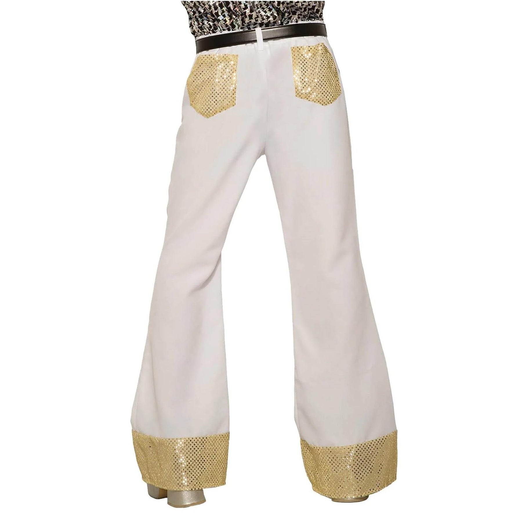 Men's Costume Disco Pants, White