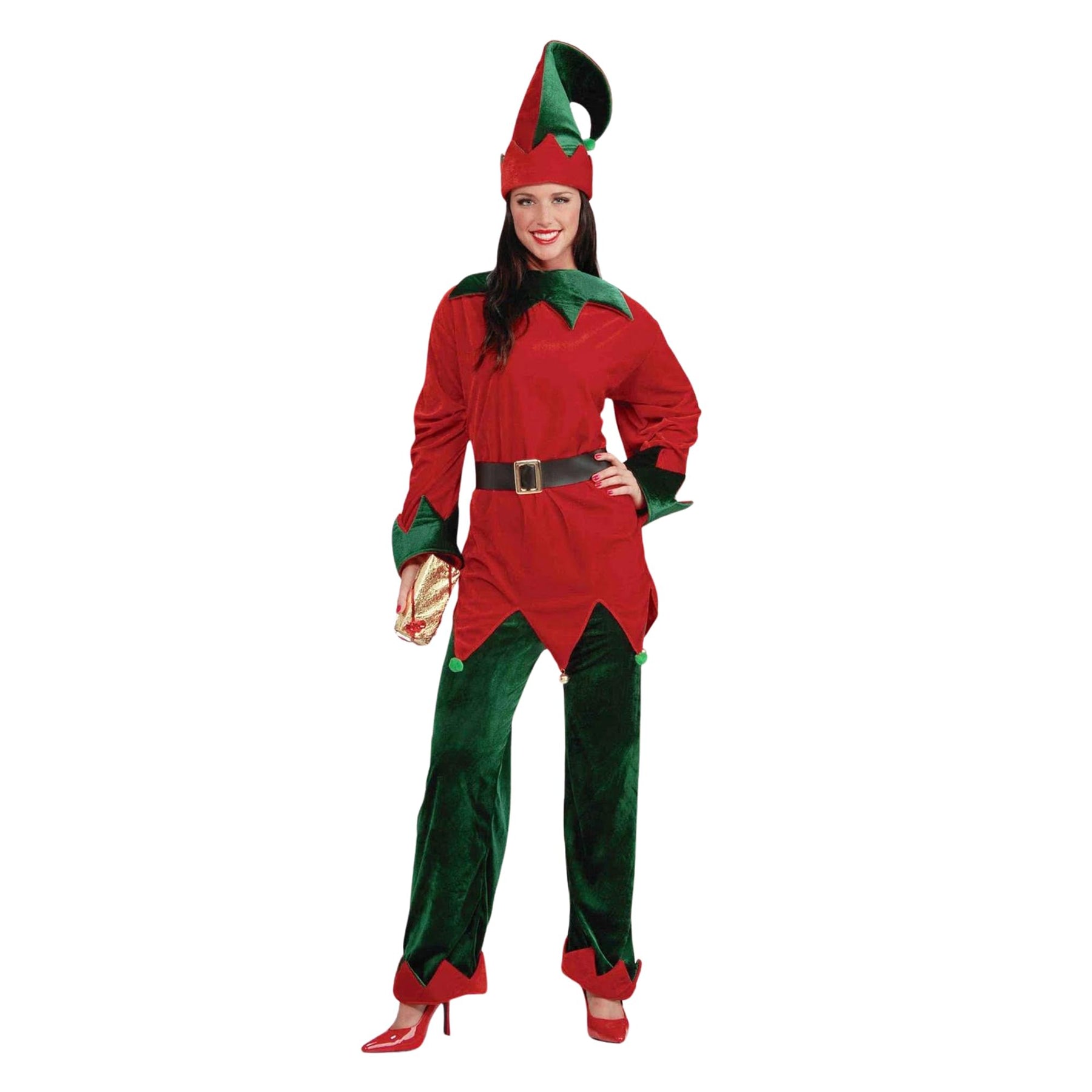 Santa's Helper Christmas Elf Costume Adult