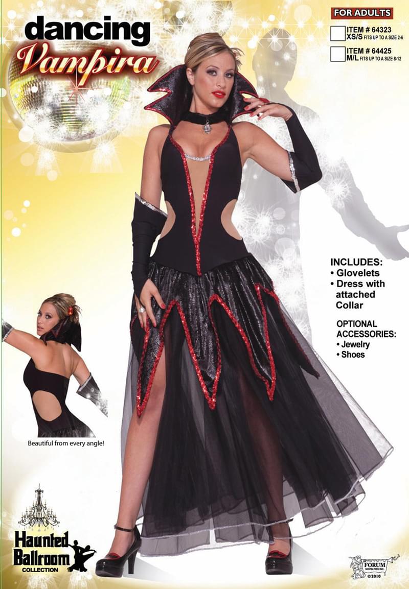 Haunted Ballroom Sexy Vampira Costume Adult