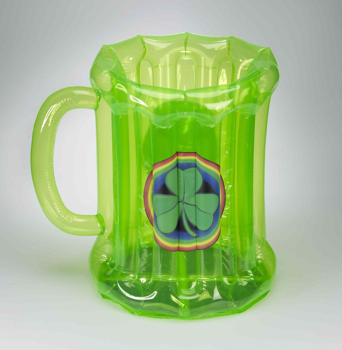 St. Patrick's Green Inflatable Mug Cooler