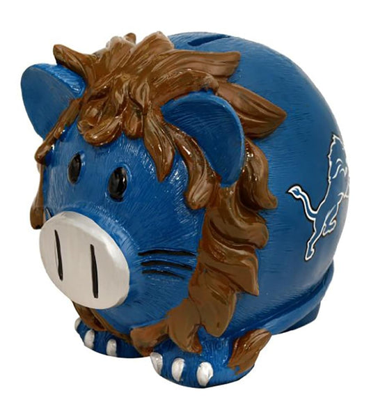 FOCO Detroit Lions Large Stand Up Superhero Piggy Bank