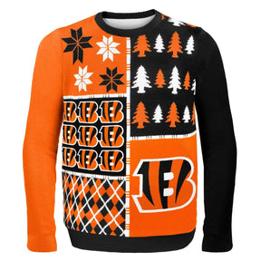 Cincinnati Bengals Busy Block NFL Ugly Sweater