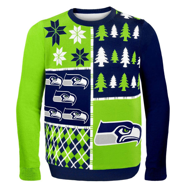 Seattle Seahawks Christmas Sweater Mens XL NFL Team Apparel Extra