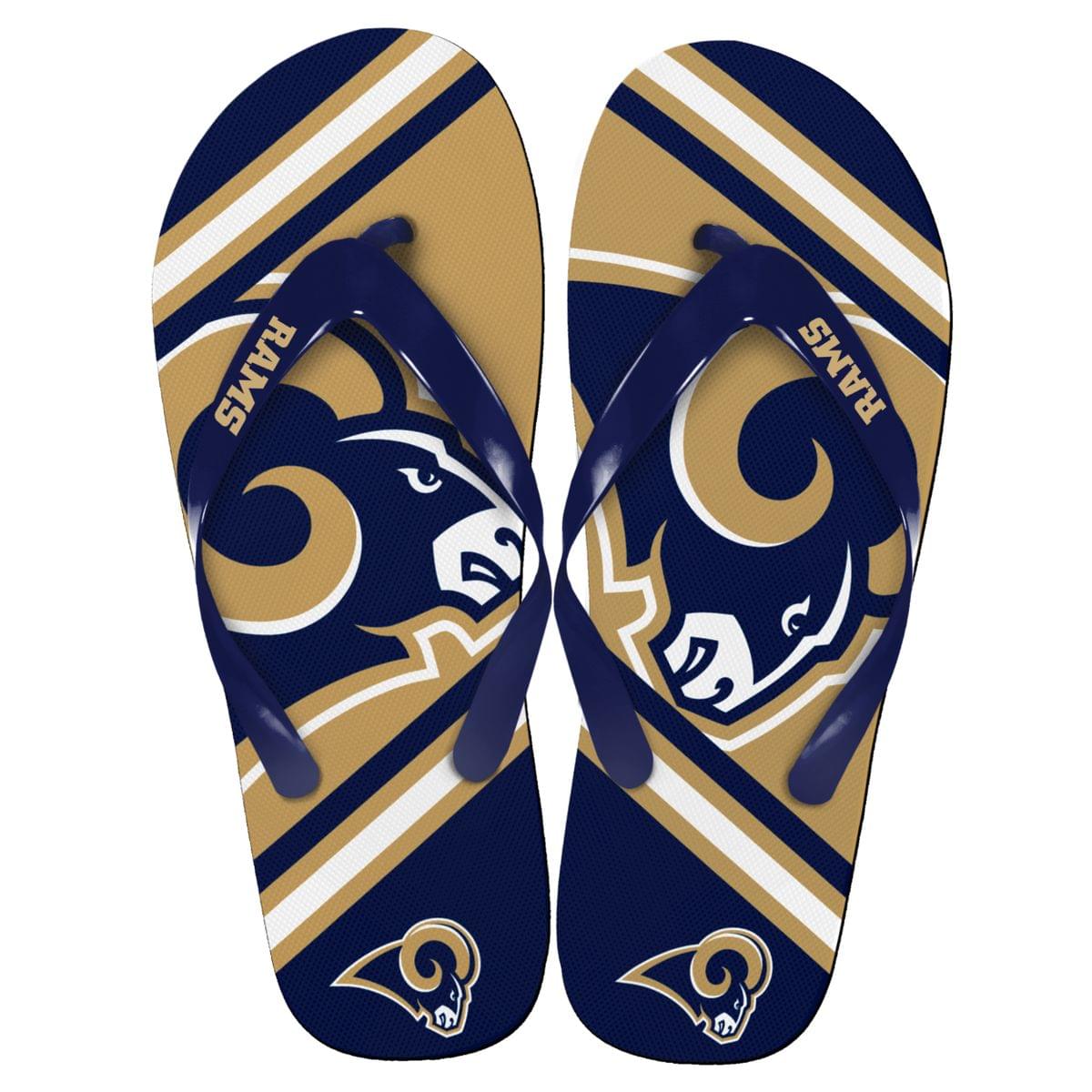 St. Louis Rams NFL Unisex Big Logo Flip Flops