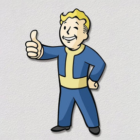 Fallout Vault Boy Thumbs Up 12 x 11 Inch Metal Sign