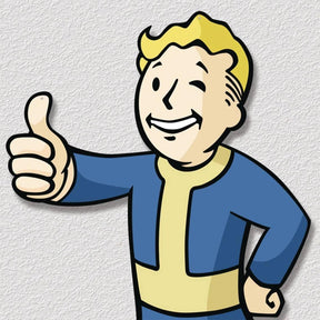 Fallout Vault Boy Thumbs Up 12 x 11 Inch Metal Sign