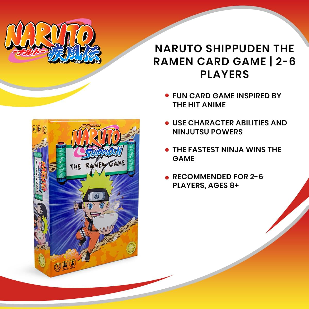 Naruto Shippuden The Ramen Card Game | 2-6 Players