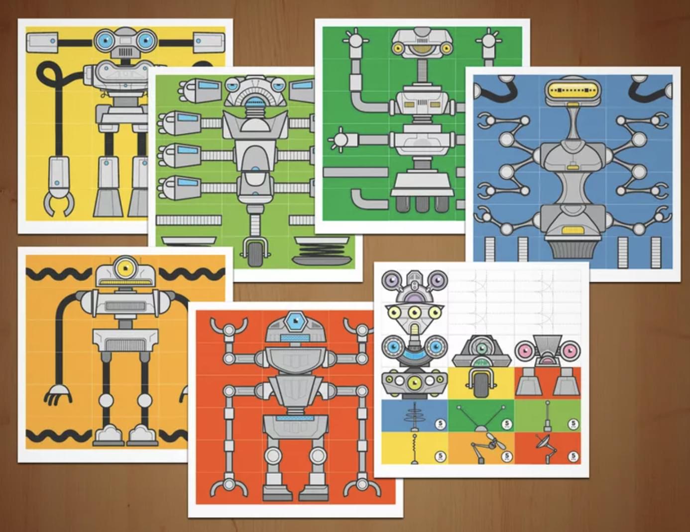 Robots on the Line Tile Game