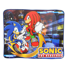 Sonic the Hedgehog Sonic & Knuckles 46x60 Inch Fleece Throw Blanket