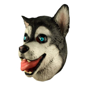 Husky Dog Adult Latex Costume Mask