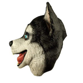 Husky Dog Adult Latex Costume Mask