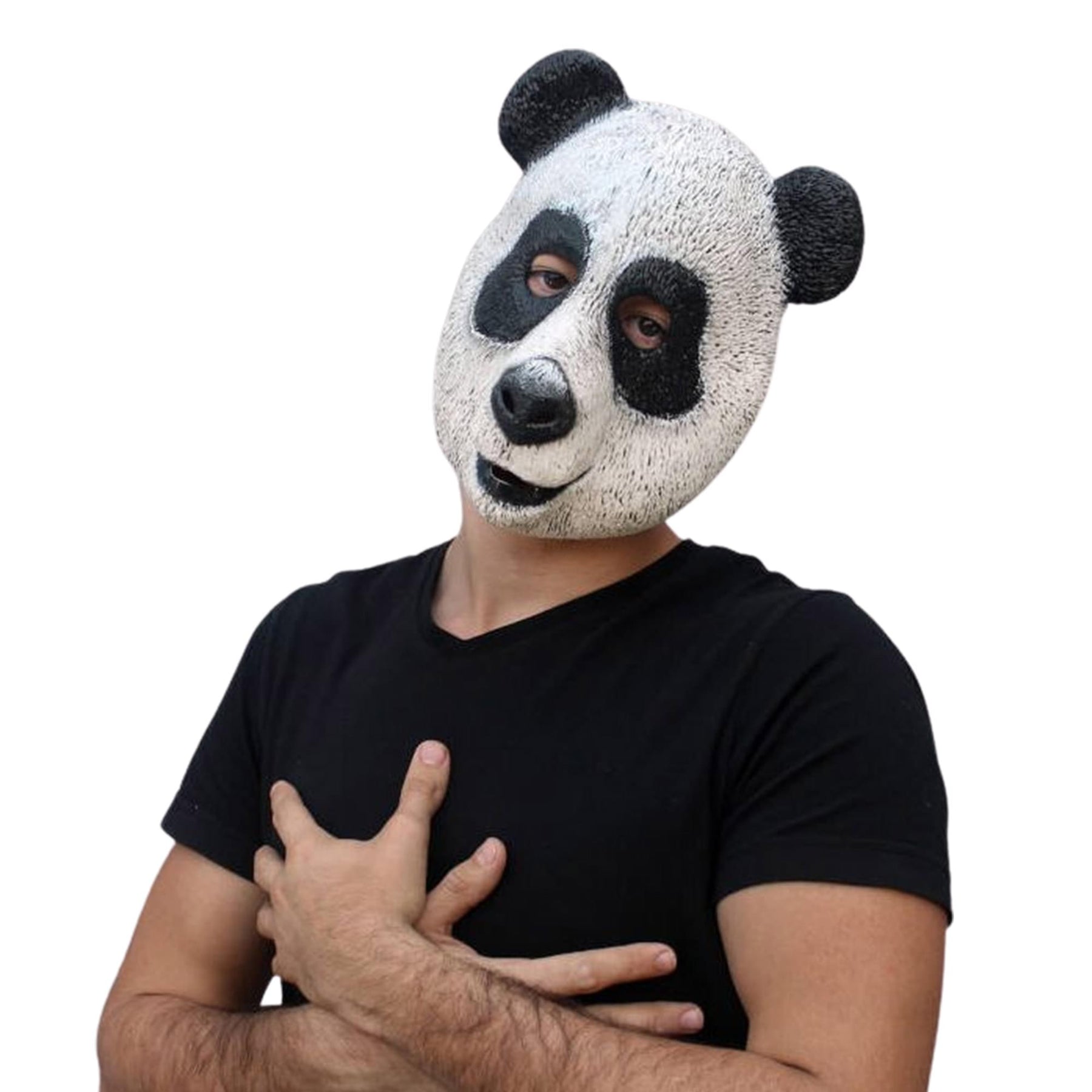 Panda Adult Latex Costume Mask