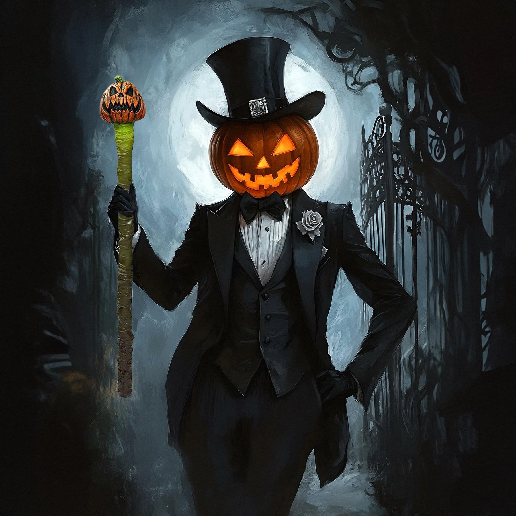 Jack O'Lantern 47" Staff Costume Accessory