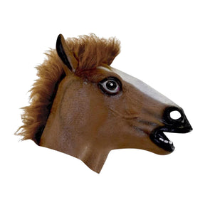 Brown Horse Head Mask Costume Accessory