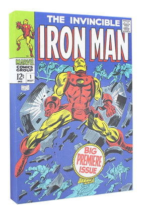 Marvel Comic Cover 9 x 5 Inch Canvas Wall Art | Invincible Iron Man #1