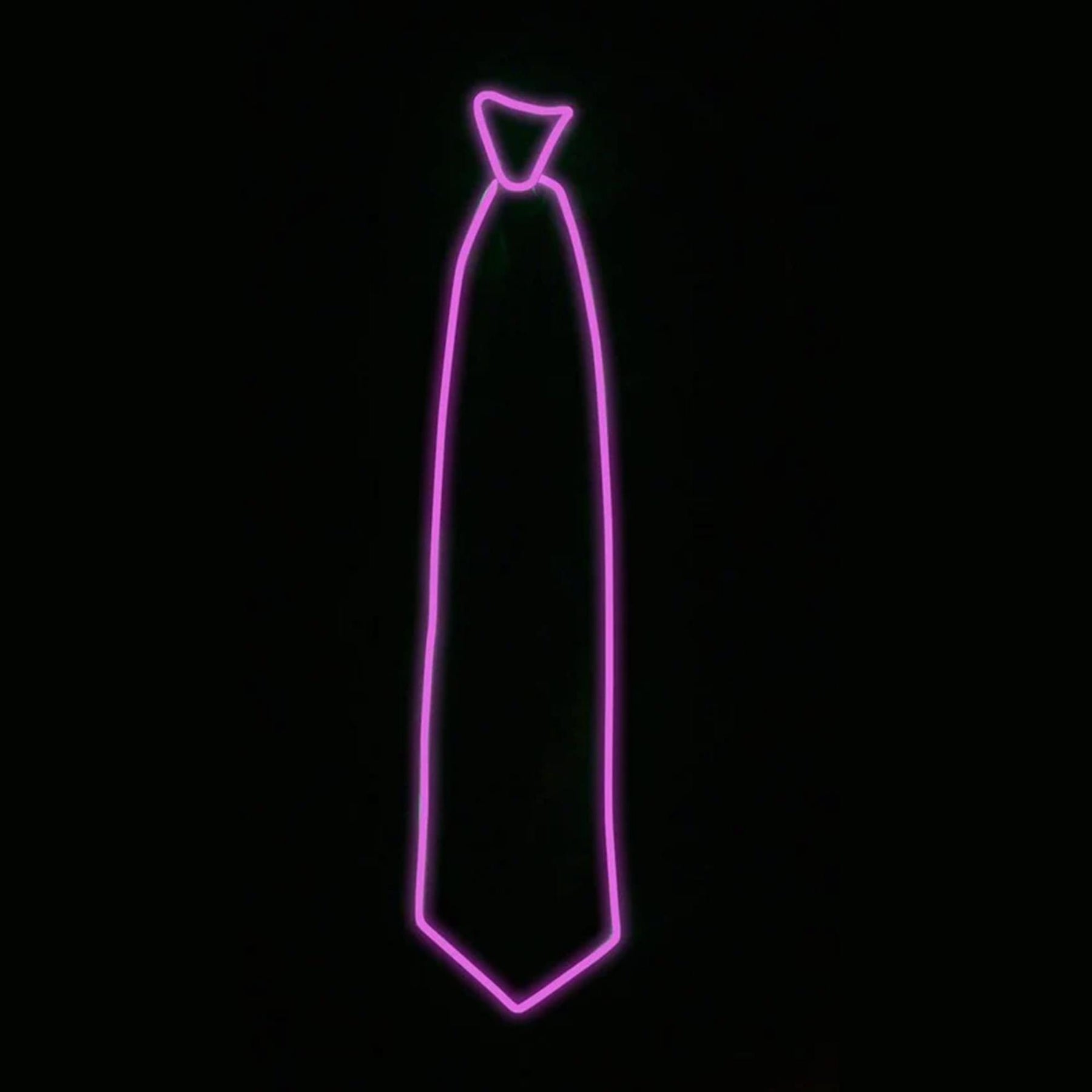 Glowman Glow Costume Neck Tie Pink