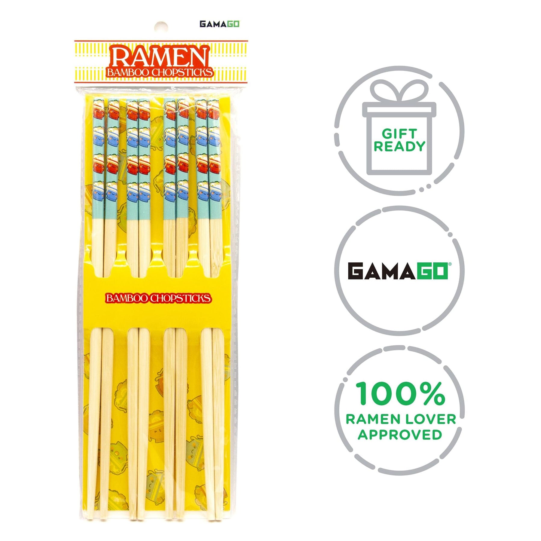 Ramen GAMAGO Cast Bamboo Chopsticks | Set of 4