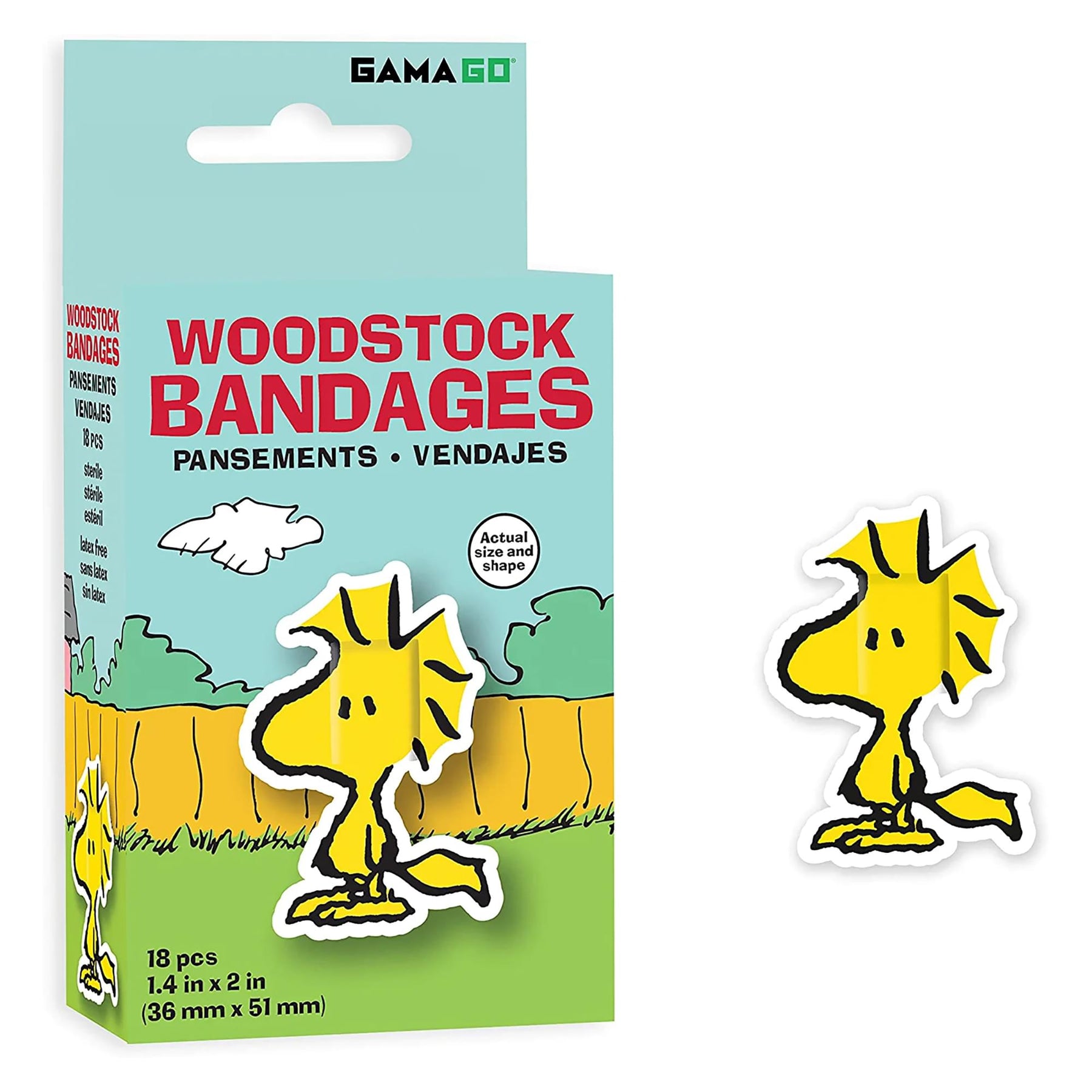 Peanuts Woodstock GAMAGO Bandages | Set of 18