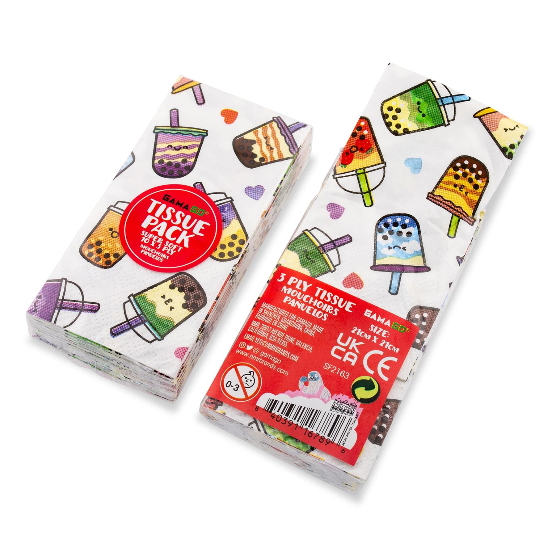 GAMAGO Boba Tissues | Set of 6 Packs