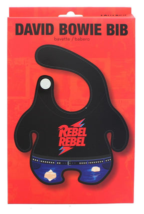 David Bowie Rebel Rebel Terrycloth Baby Bib