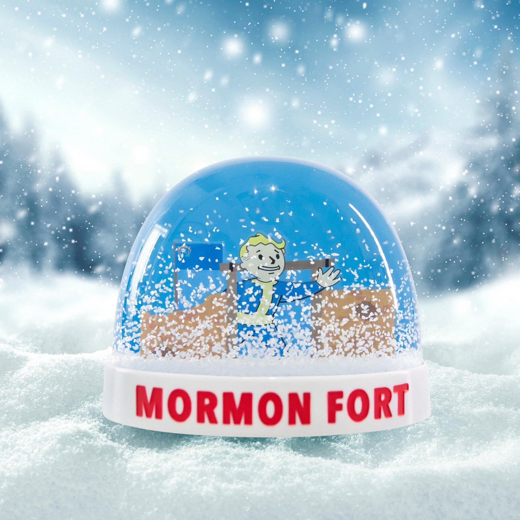 Fallout New Vegas Mormon Fort 4 Inch Snow Globe