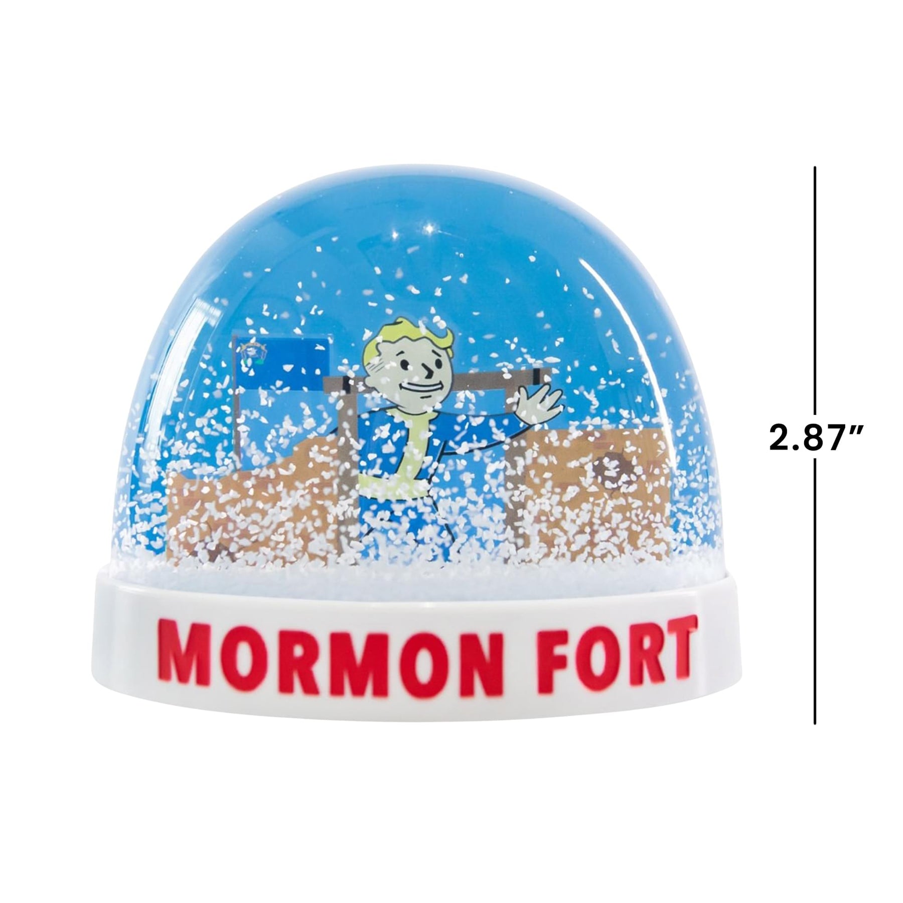 Fallout New Vegas Mormon Fort 4 Inch Snow Globe