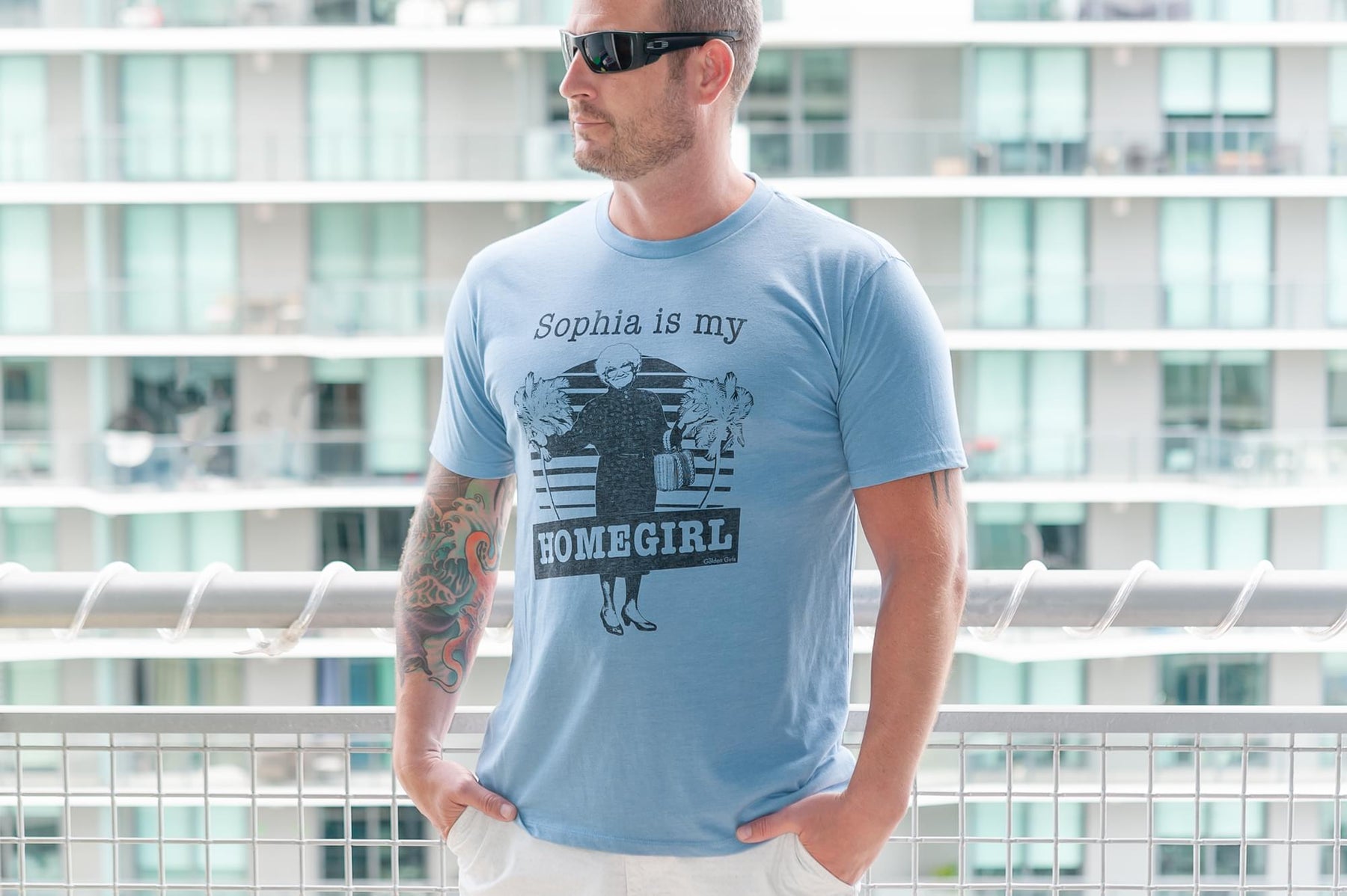 The Golden Girls 'Sophia Is My Homegirl' Men's T-Shirt Light Blue | Comfort Fit