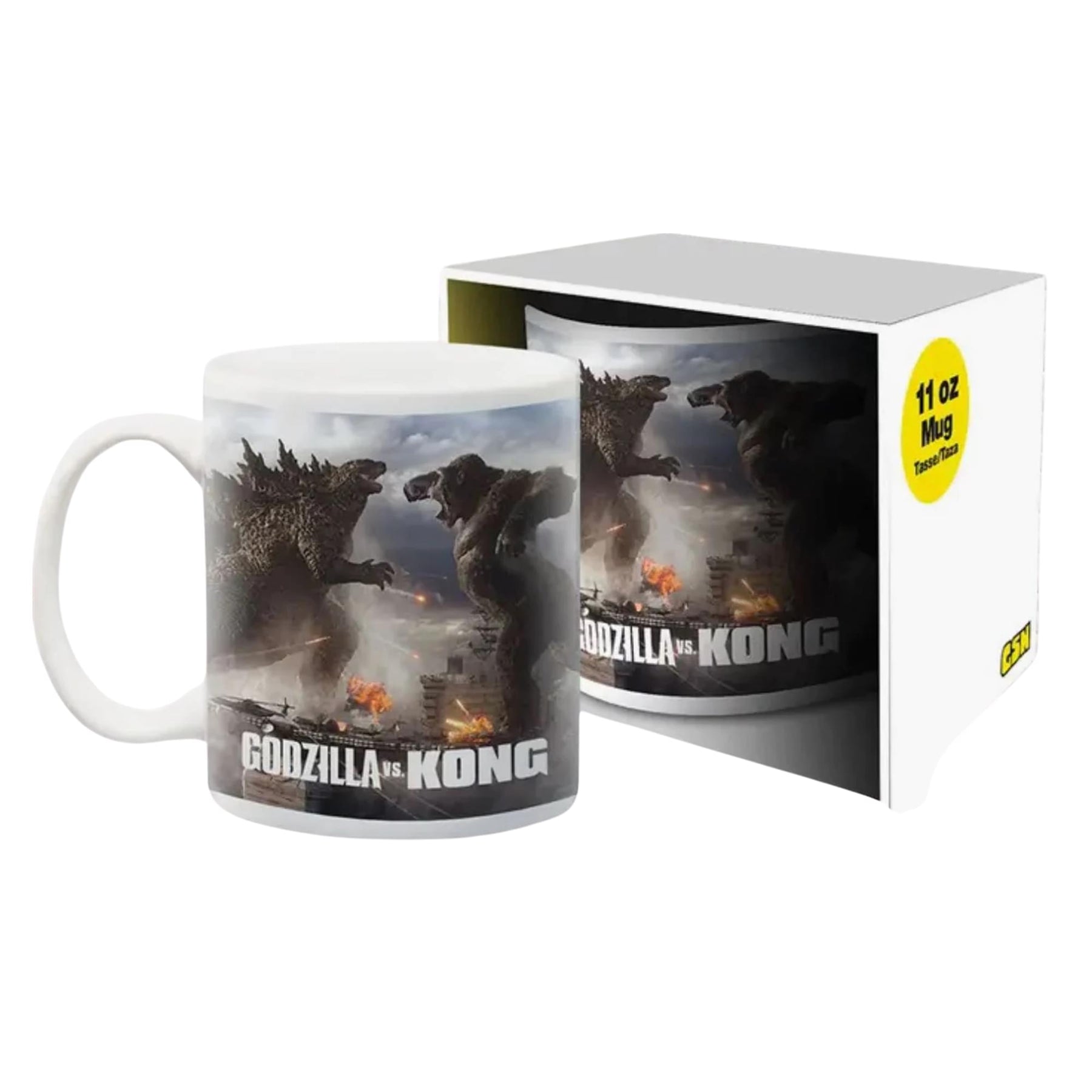 Godzilla vs Kong Kings Collide 11 Ounce Ceramic Mug