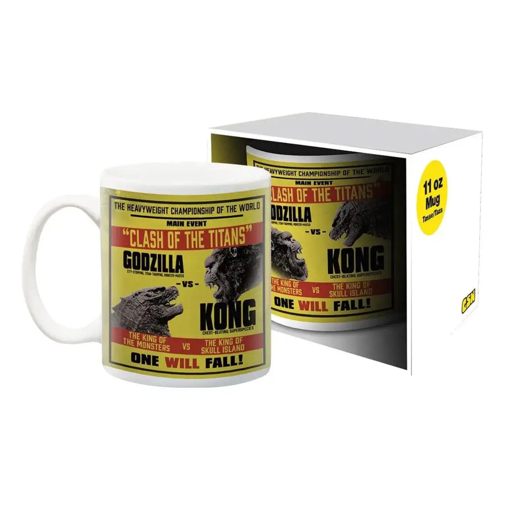 Godzilla vs Kong Man Event 11 Ounce Ceramic Mug