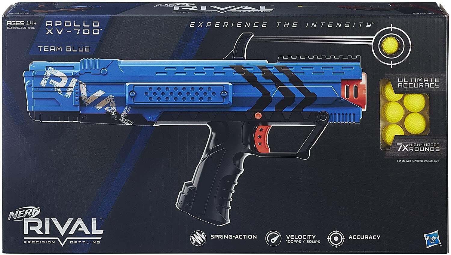 Nerf Rival Apollo XV 700 Spring-Action Blaster | Blue