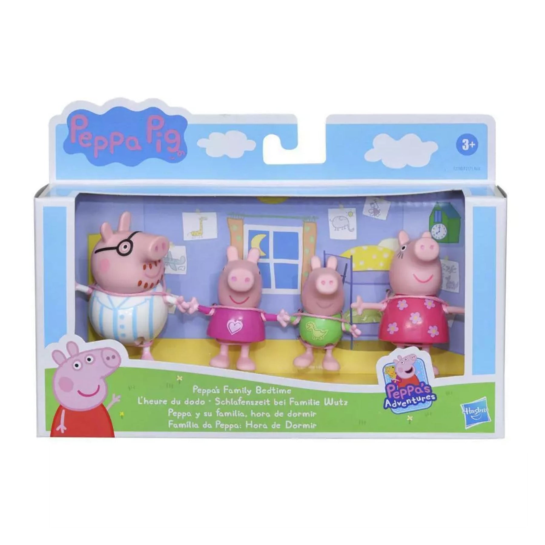 Peppa Pig Adventures Figure 4 Pack | Family Bedtime