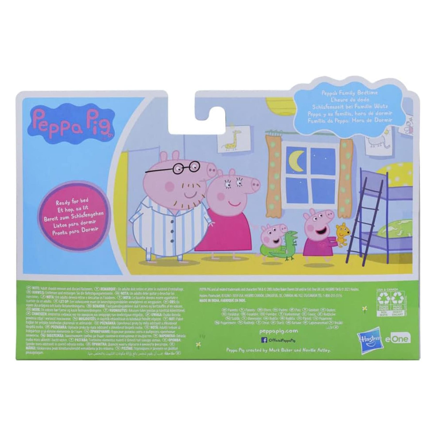 Peppa Pig Adventures Figure 4 Pack | Family Bedtime