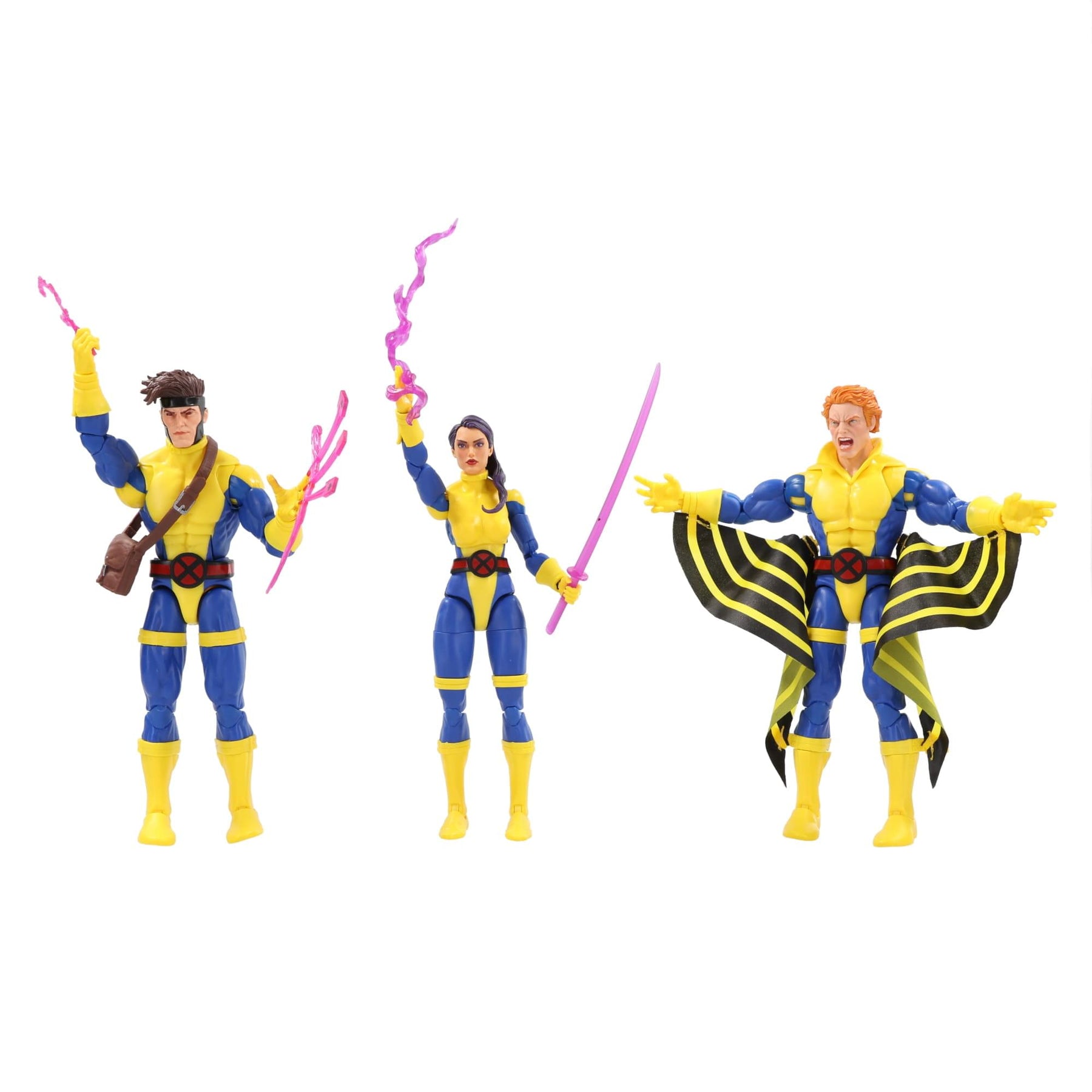 Marvel Legends X-Men 6 Inch Action Figure 3-Pack | Banshee, Gambit, & Psylocke