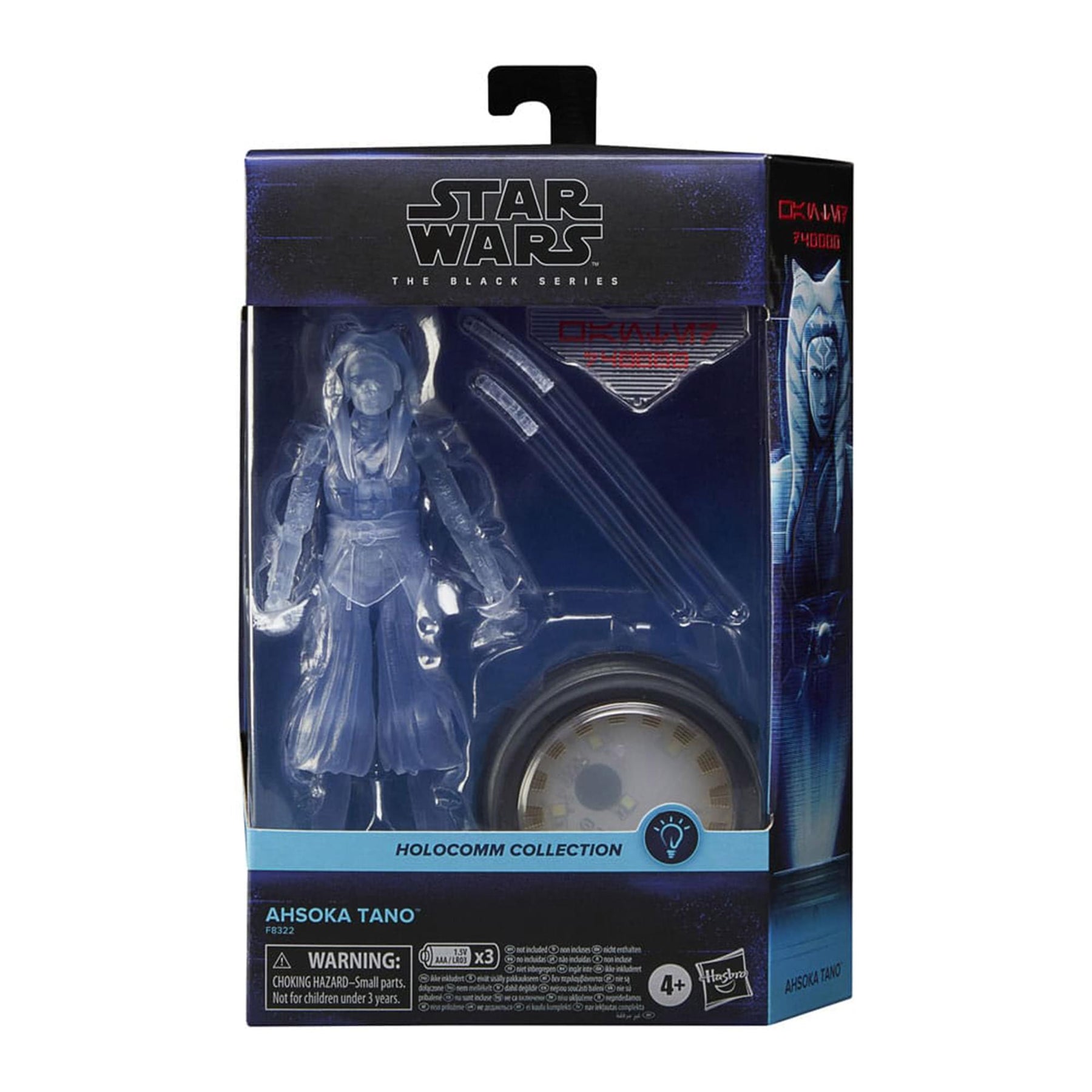 Star Wars Black Series 6 Inch Action Figure | Ahsoka Tano (Light-Up Holopuck)