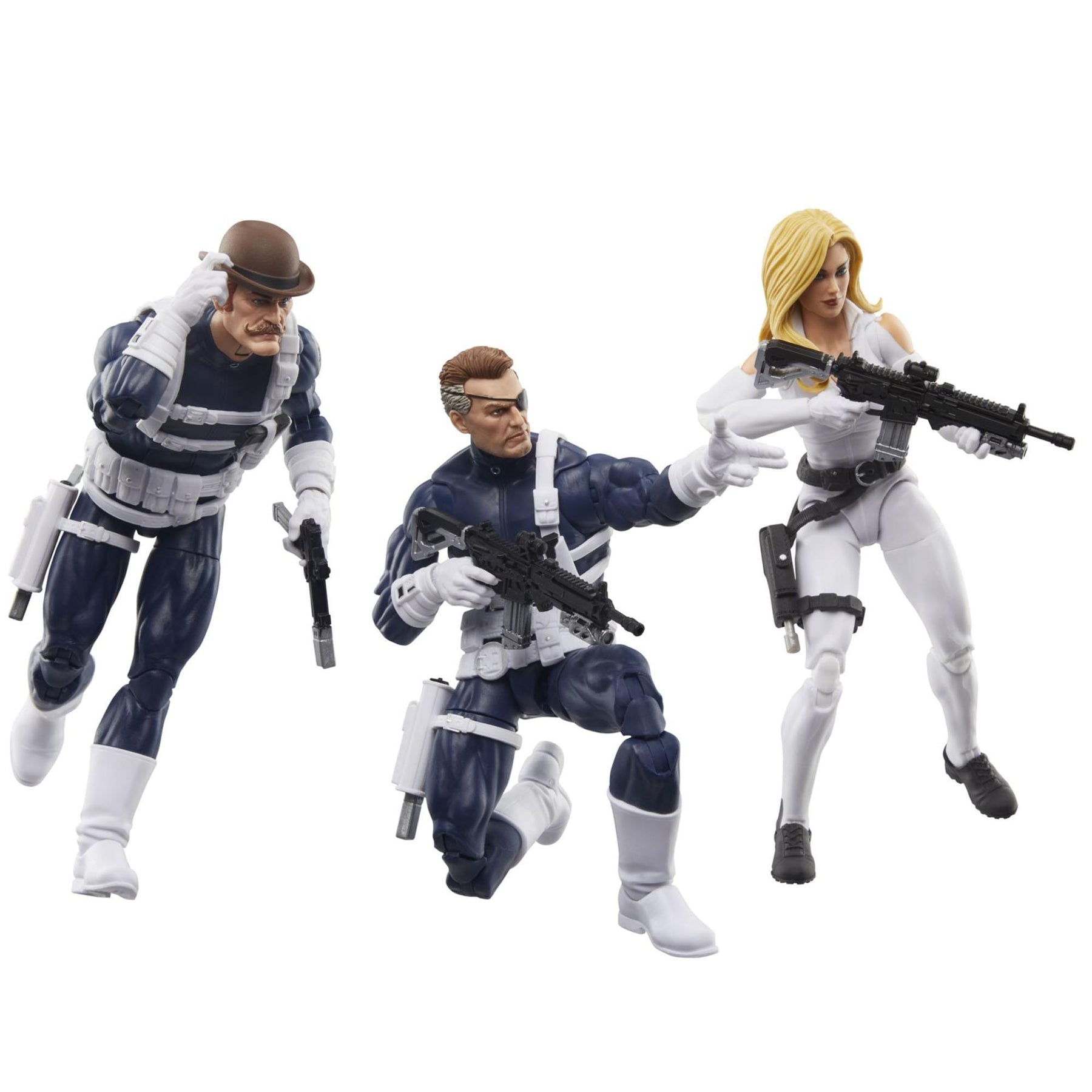 Marvel Legends 6 Inch Figure 3-Pack | Dugan, Sharon Carter & Fury Jr.