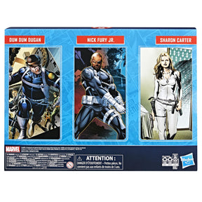 Marvel Legends 6 Inch Figure 3-Pack | Dugan, Sharon Carter & Fury Jr.