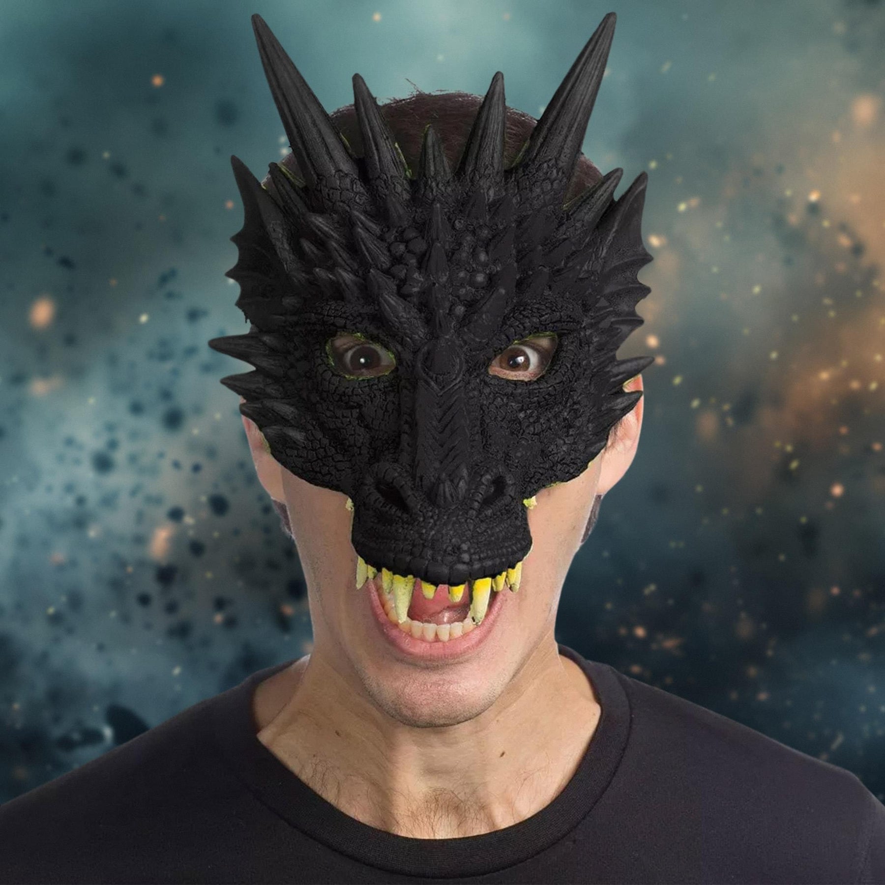 Fantasy Dragon Adult Costume Latex Half Mask