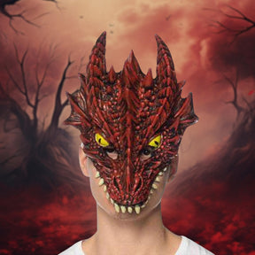 Supersoft Red Dragon Adult Costume Mask