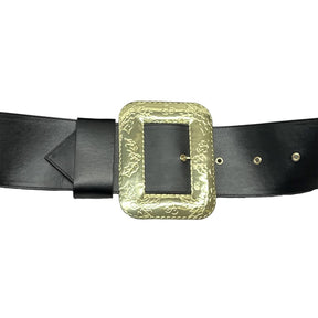 Oversized Santa Belt with Big Metal Buckle Costume Accessory